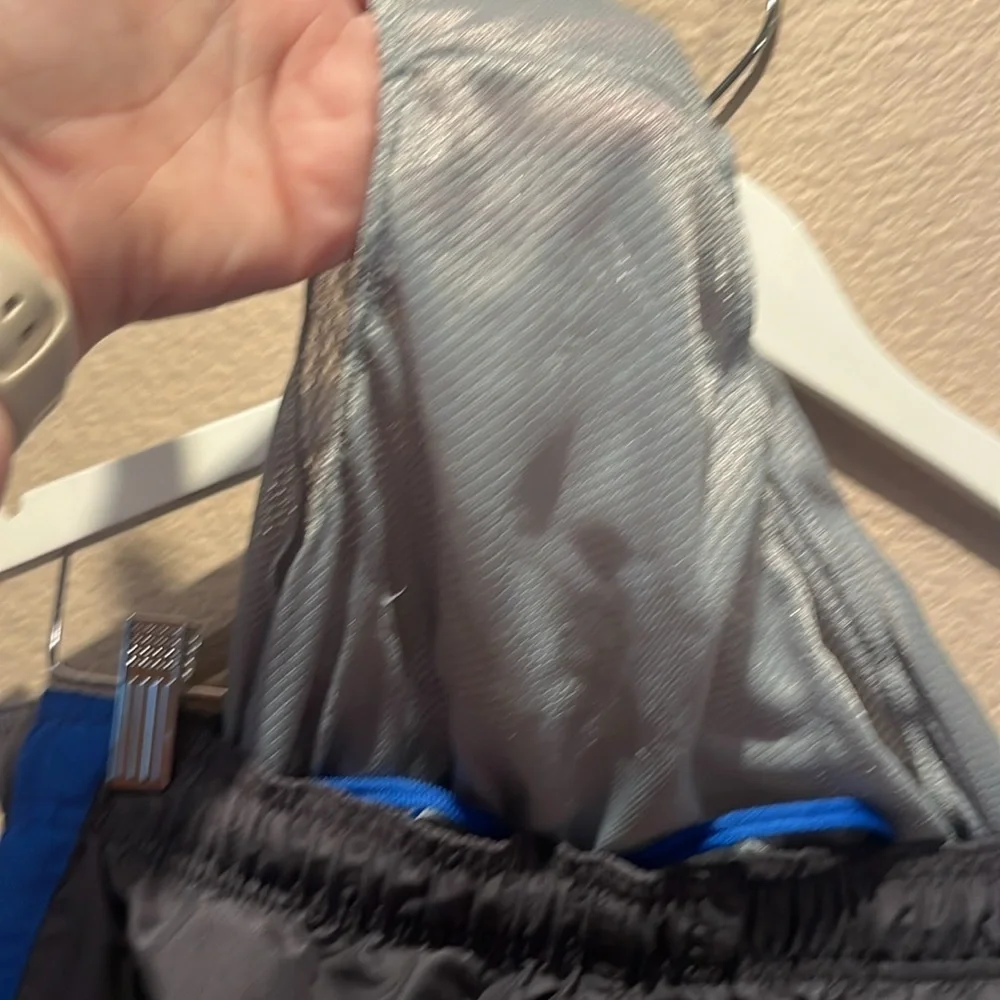 Nike Men’s Gray and Blue Swim Trunks Swim Shorts Size Large